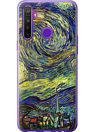 Чехол на realme 6i винсент ван гог. звёздная ночь "163t-2059-2448"