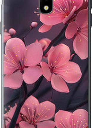 Чехол на samsung galaxy j3 (2017) пурпурная сакура "6075t-650-2448"