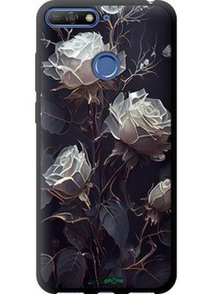 Чехол на huawei y6 prime 2018 розы 2 "5550b-1441-2448"