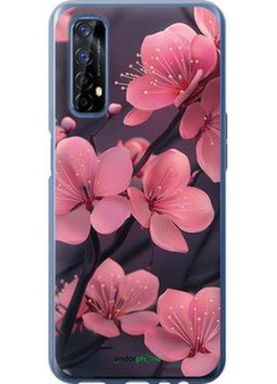 Чехол на realme 7 пурпурная сакура "6075u-2081-2448"