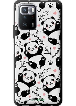 Чехол на xiaomi poco x3 gt панды "4318b-2511-2448"