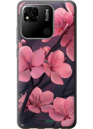 Чохол на xiaomi redmi 10a пурпурова сакура "6075u-2578-2448"