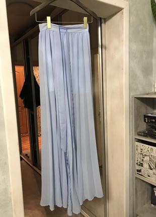 Шифоновая длинная юбка