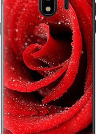 Чехол на samsung galaxy j4 2018 красная роза "529t-1487-2448"
