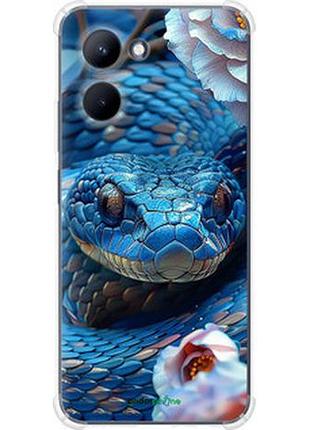 Чехол на realme c33 blue snake "6079sp-2870-2448"