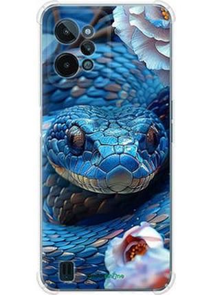Чехол на realme c31 blue snake "6079sp-2593-2448"