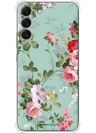 Чехол на samsung galaxy s22 plus цветочные обои 2 "862sp-2495-2448"