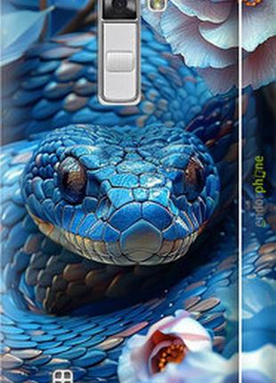 Чехол на lg k8 k350e blue snake "6079m-297-2448"