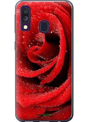 Чехол на samsung galaxy a40 2019 a405f красная роза "529u-1672-2448"