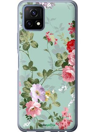 Чехол на vivo y52s цветочные обои 2 "862u-2242-2448"