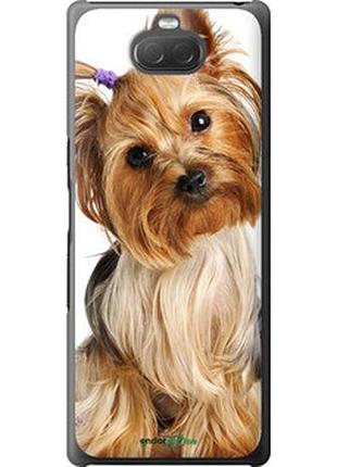 Чехол на sony xperia 10 i4113 йоркширский терьер с хвостиком "930t-1688-2448"