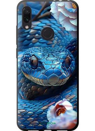 Чехол на xiaomi redmi note 7 blue snake "6079b-1639-2448"