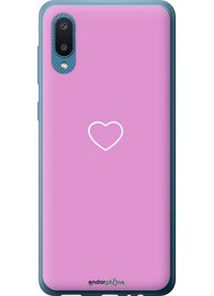Чехол на samsung galaxy a02 a022g сердце 2 "4863t-2260-2448"