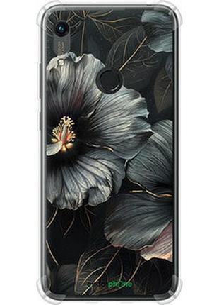Чохол на huawei y6s чорні квіти "6031sp-1871-2448"