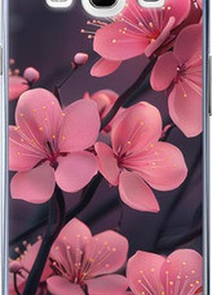 Чехол на samsung galaxy s3 duos i9300i пурпурная сакура "6075t-50-2448"