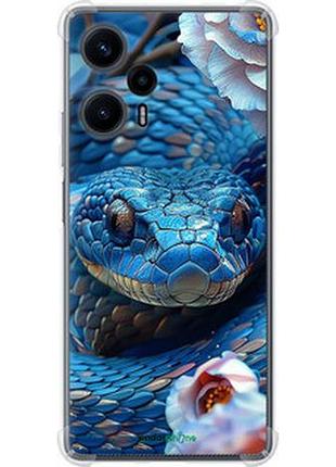 Чехол на xiaomi redmi note 12 turbo blue snake "6079sp-3025-2448"