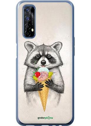 Чехол на realme 7 енотик с мороженым "4602t-2081-2448"