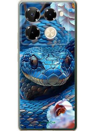 Чехол на infinix note 40 pro 5g blue snake "6079u-3690-2448"