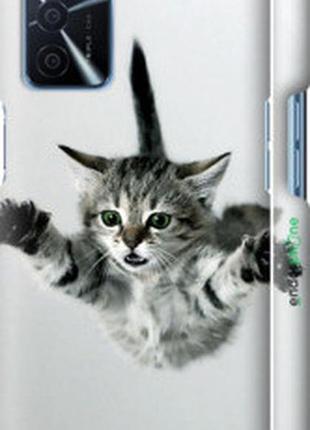 Чехол на oppo a16 летящий котёнок "2322m-2469-2448"
