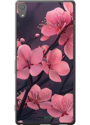 Чехол на sony xperia xa ultra dual f3212 пурпурная сакура "6075t-391-2448"