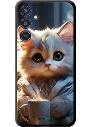 Чохол на samsung galaxy m35 5g білий кіт "5646b-3738-2448"