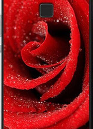 Чехол на huawei p9 lite красная роза "529t-298-2448"