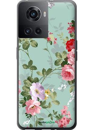 Чехол на oneplus 10r цветочные обои 2 "862u-2627-2448"