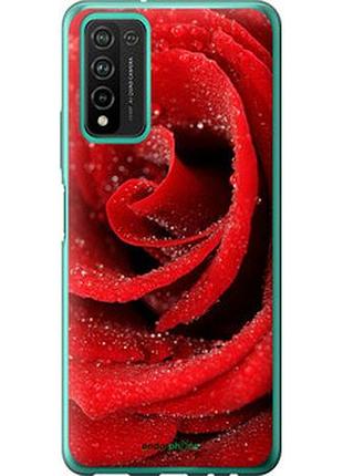 Чехол на huawei honor 10x lite красная роза "529u-2198-2448"