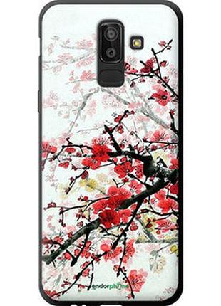 Чехол на samsung galaxy j8 2018 цветущий куст "831b-1511-2448"