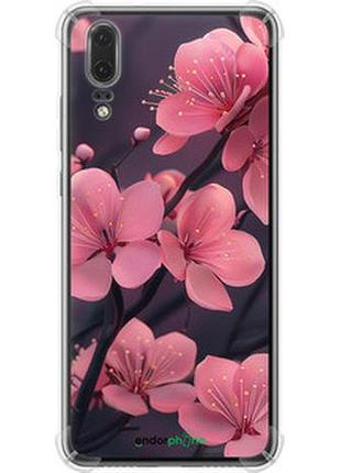 Чехол на huawei p20 пурпурная сакура "6075sp-1396-2448"