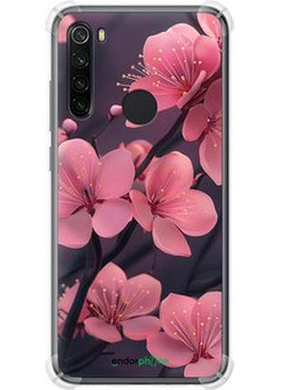 Чехол на xiaomi redmi note 8 пурпурная сакура "6075sp-1787-2448"