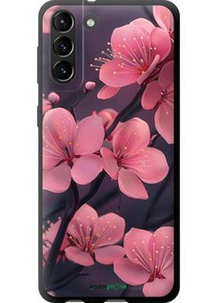Чехол на samsung galaxy s21 plus пурпурная сакура "6075b-2115-2448"