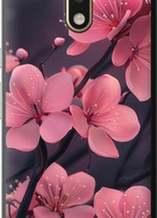 Чехол на motorola moto g4 пурпурная сакура "6075t-511-2448"