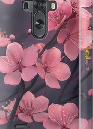 Чехол на lg g3 d855 пурпурная сакура "6075c-47-2448"