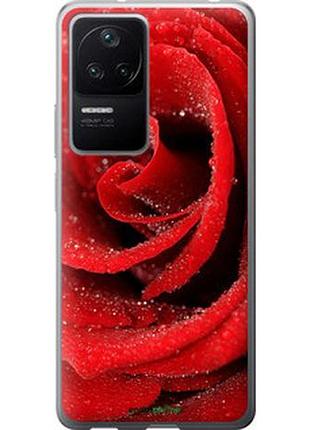 Чехол на xiaomi poco f4 красная роза "529u-3917-2448"