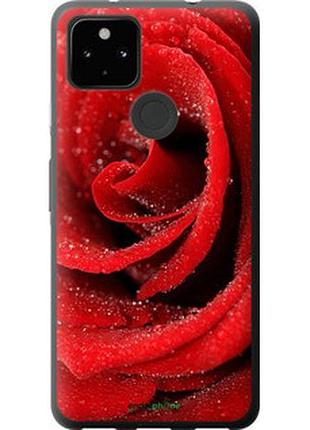 Чехол на google pixel 5a красная роза "529t-2286-2448"
