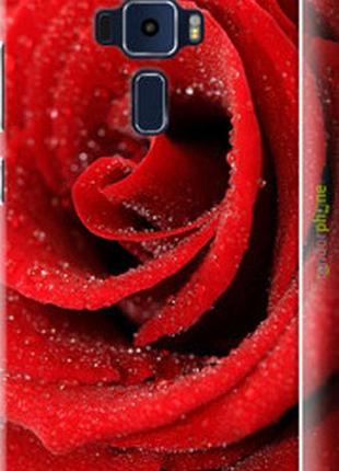 Чехол на asus zenfone 3 ze552kl красная роза "529m-448-2448"