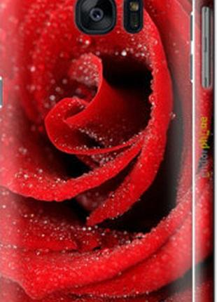 Чехол на samsung galaxy s7 edge g935f красная роза "529m-257-2448"