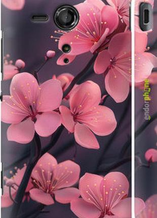Чехол на sony xperia sp m35h пурпурная сакура "6075c-280-2448"