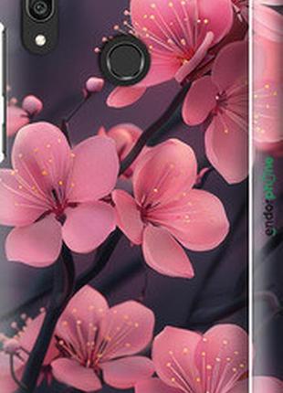 Чохол на huawei y7 2019 пурпурова сакура "6075m-1638-2448"