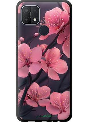 Чехол на oppo a15s пурпурная сакура "6075b-2527-2448"