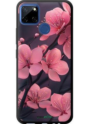 Чехол на realme c12 пурпурная сакура "6075b-2240-2448"