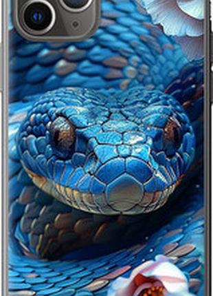 Чехол на iphone 11 pro blue snake "6079t-1788-2448"