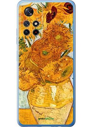 Чехол на xiaomi redmi note 11s 5g винсент ван гог. подсолнухи "162u-2890-2448"