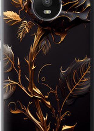Чехол на motorola moto e4 plus роза 3 "5552u-1000-2448"