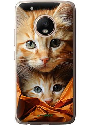 Чехол на motorola moto g5 plus котики 2 "5664t-1038-2448"