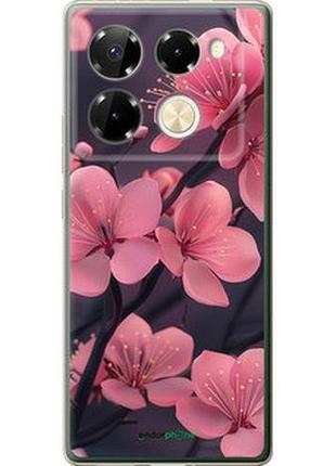 Чохол на infinix note 40 pro 5g пурпурова сакура "6075u-3690-2448"