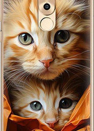 Чехол на huawei honor 6x котики 2 "5664t-460-2448"