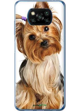 Чехол на xiaomi poco x3 йоркширский терьер с хвостиком "930u-2073-2448"