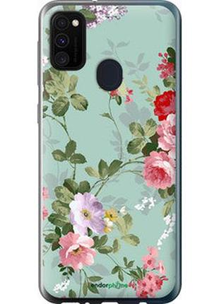 Чехол на samsung galaxy m21 m215f цветочные обои 2 "862u-2016-2448"
